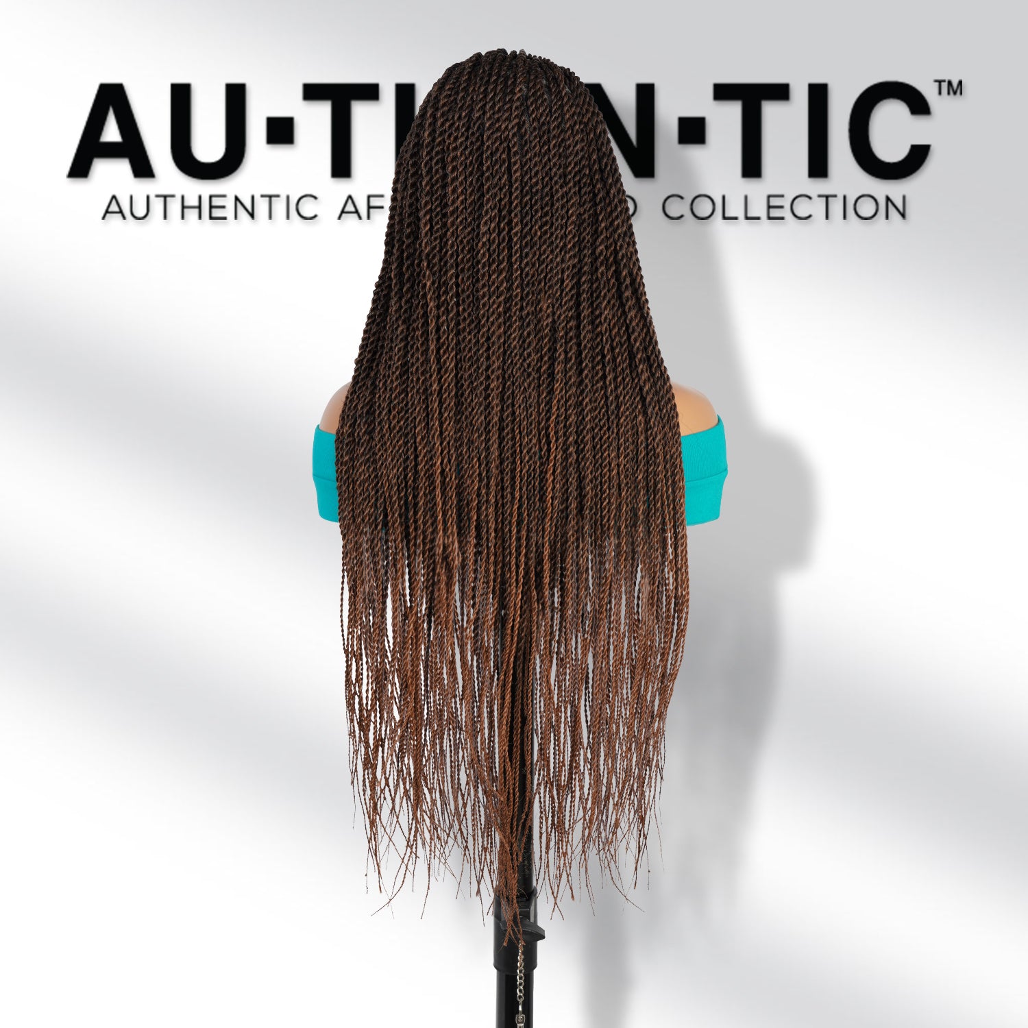 Authentic Glueless Full Lace Braided Wig Medium Knotless Senegalese Twist 1B/30 26" BW Unit2