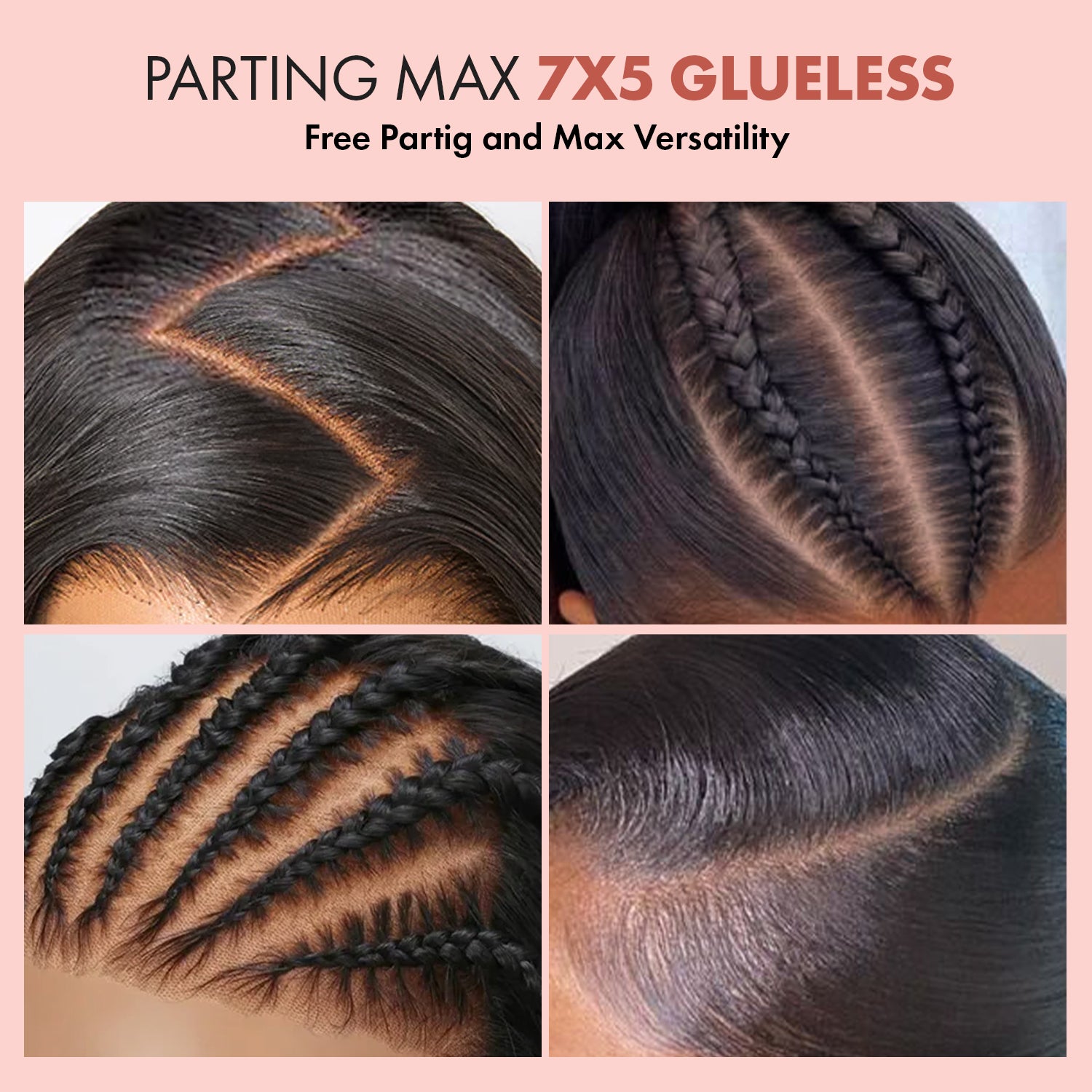 100% Human Hair Wear and Go Pre Cut Pre Plucked Glueless 7x5 Closure Wig Body Wave Chocolate Brown 20"