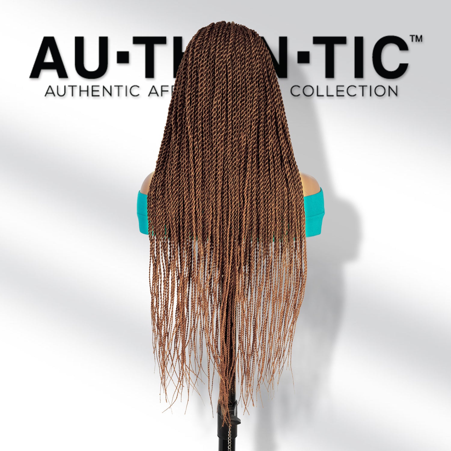 Authentic Glueless Full Lace Braided Wig Medium Knotless Senegalese Twist 1B/27 26" BW Unit2
