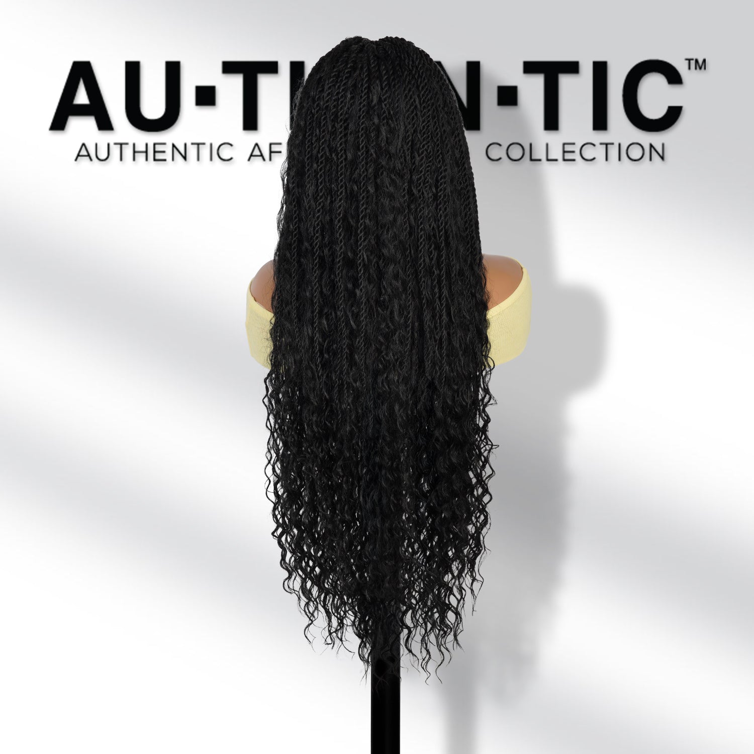 Authentic Glueless Full Lace Braided Wig Small Knotless Boho Island Twist Deep Bulk 1B 32" BW Unit16