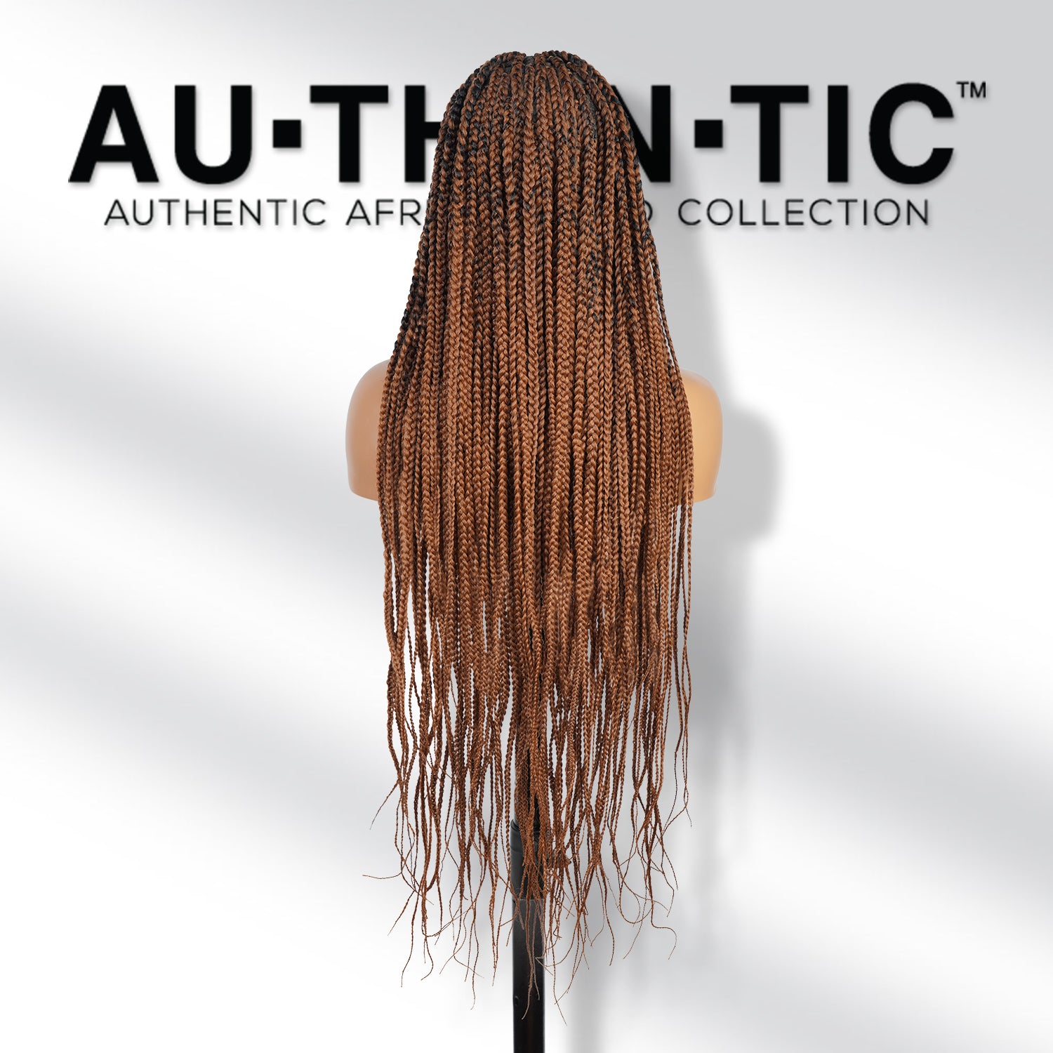 Authentic Glueless Full Lace Braided Wig Large Crisscross Frontal Knotless Box Braid 1B/30 36" BW Unit1