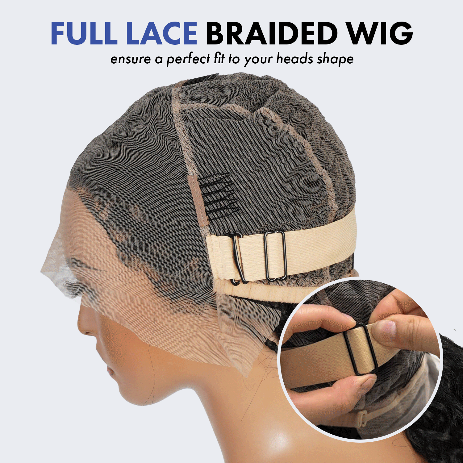 Authentic Glueless Full Lace Braided Wig Small Knotless Boho Box Braid Loose Curl 1B/27 24" BW Unit4