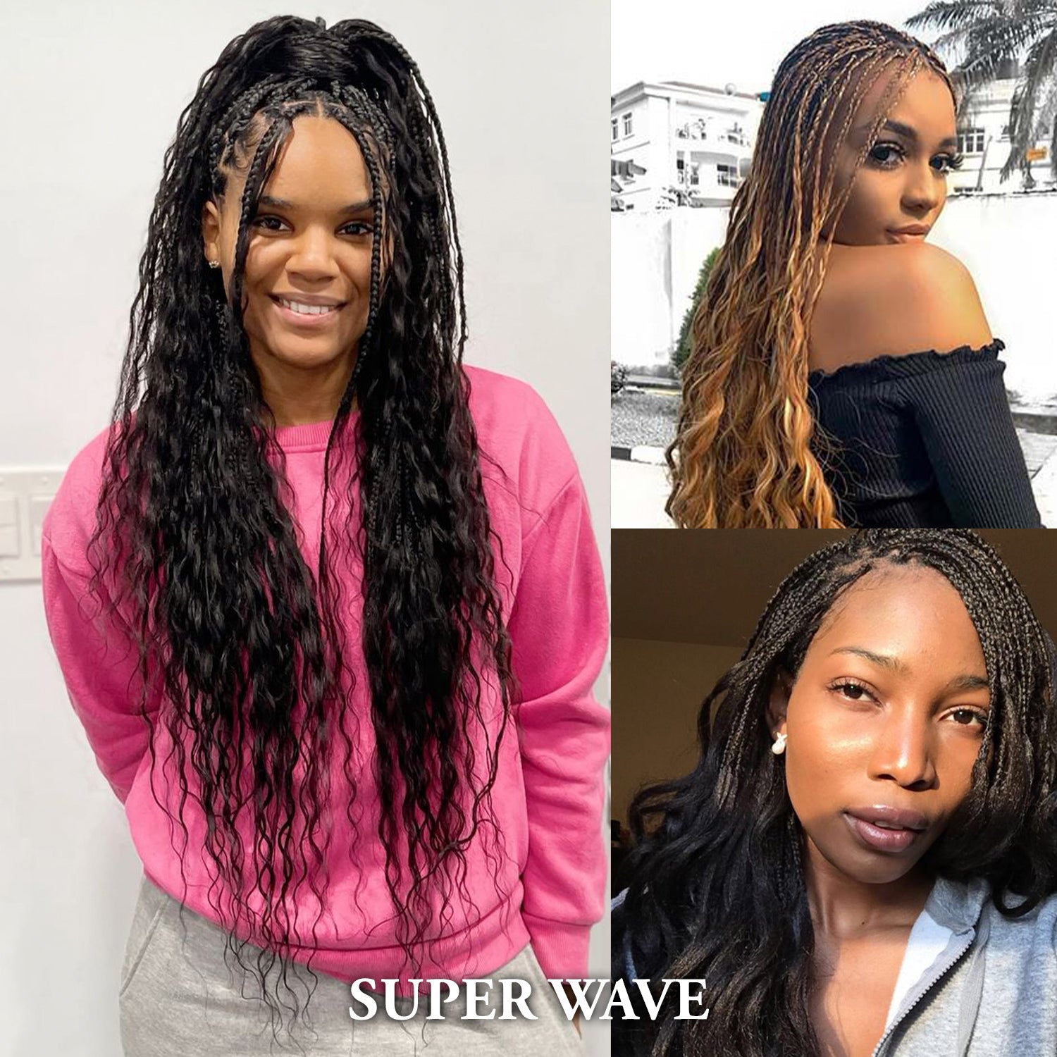 Starlet 100% Virgin Unprocessed Human Braiding Hair Wet & Wavy Super Bulk