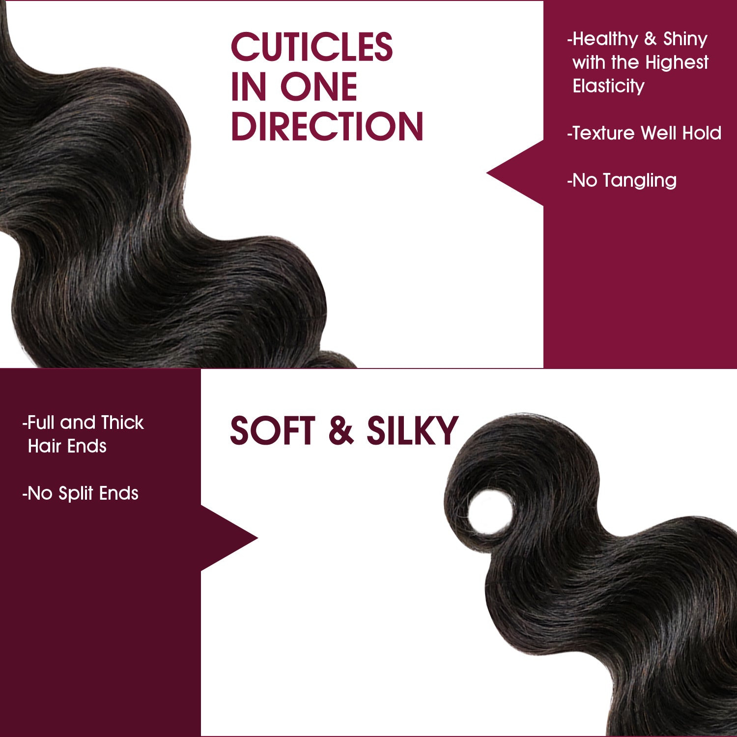 Human Hair, Bundle, Unprocessed, Weave, Body Wave