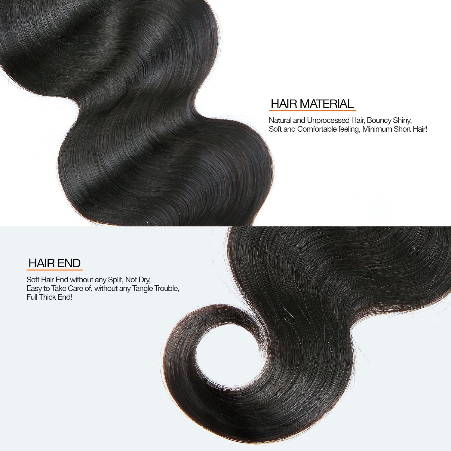 Human Hair, Bundle, Unprocessed, Weave, Body Wave