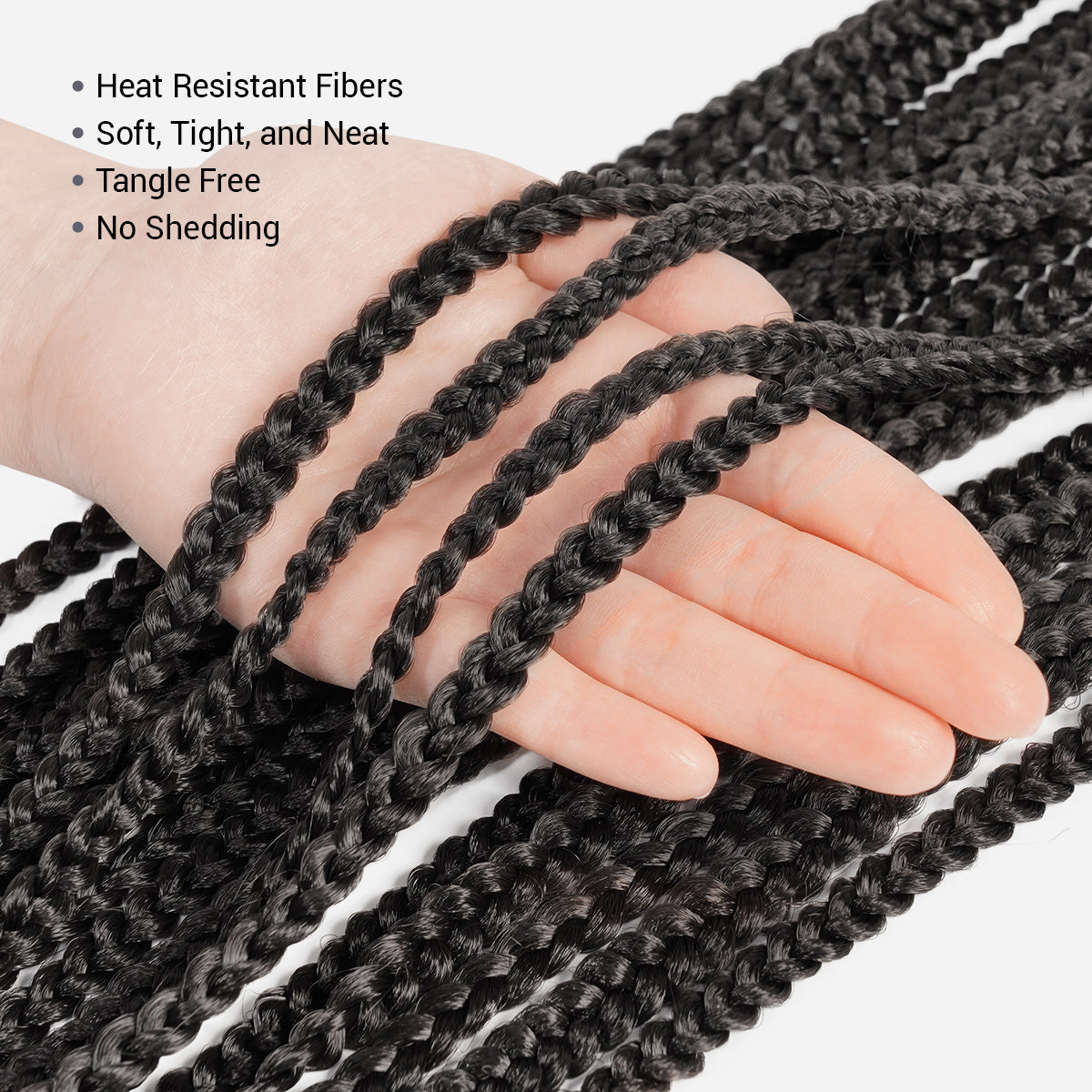 Authentic Synthetic Hair Crochet Braid Pre-Looped Box Braid 38"
