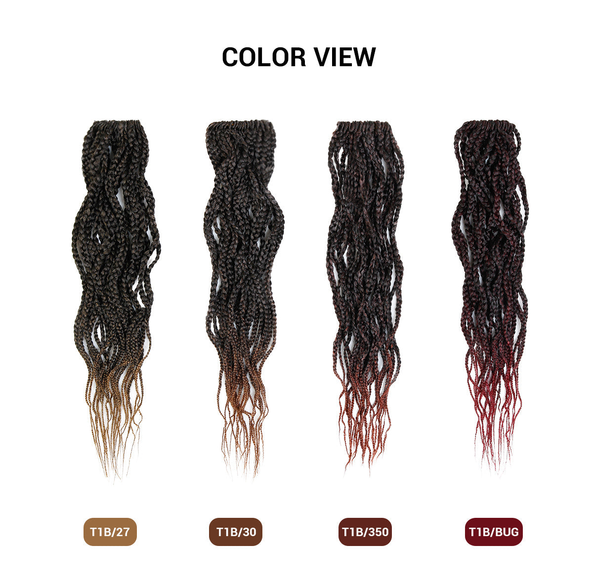 Authentic Crochet Braid Pre-Looped Wavy Box Braid 20"