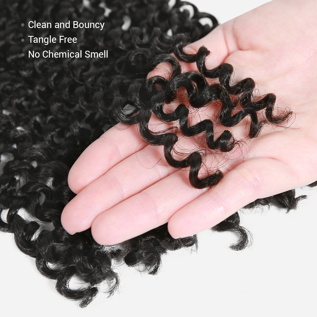 Authentic Synthetic Hair Crochet Braids Water Wave 12"