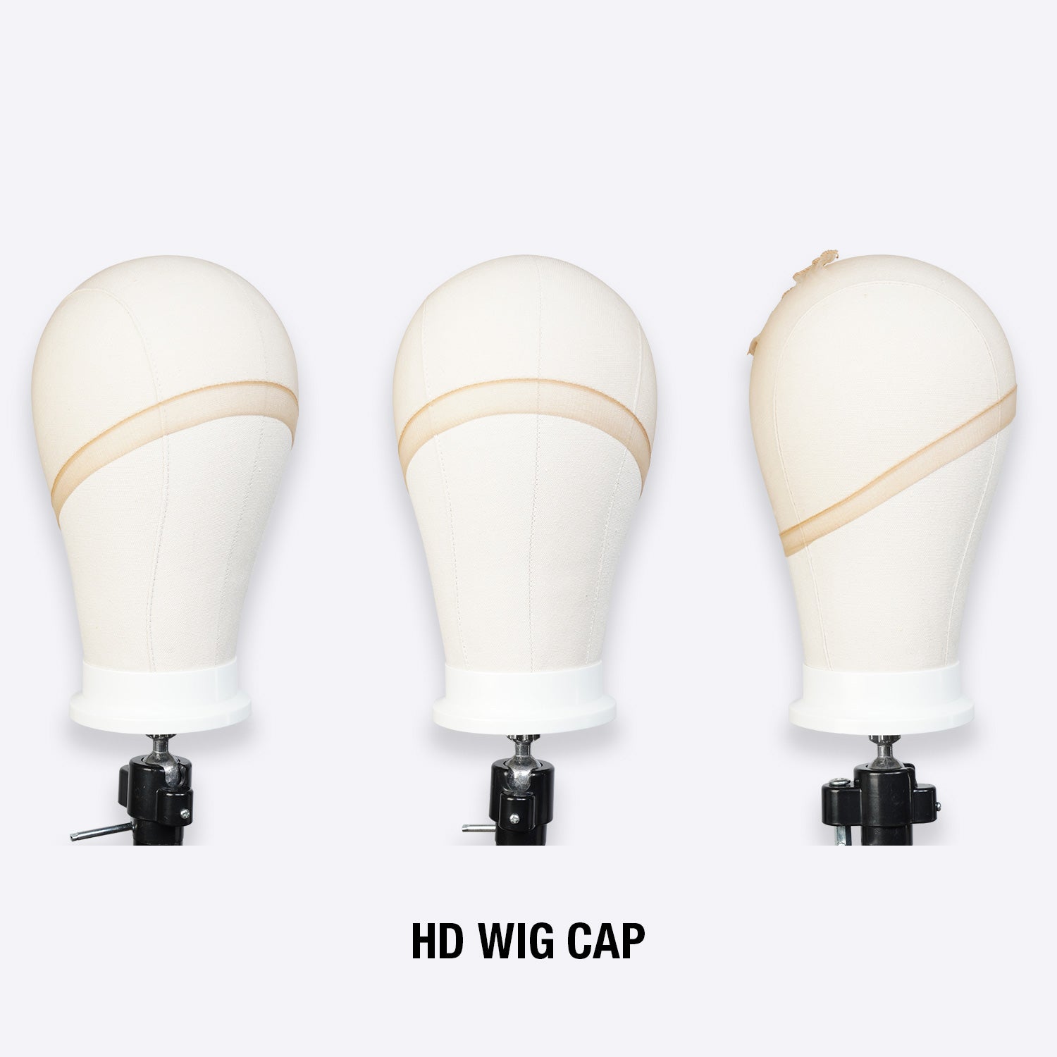 HD Wig Cap Ultra Thin Invisible Wig Cap for Bald Cap Method HD Beige 2pcs
