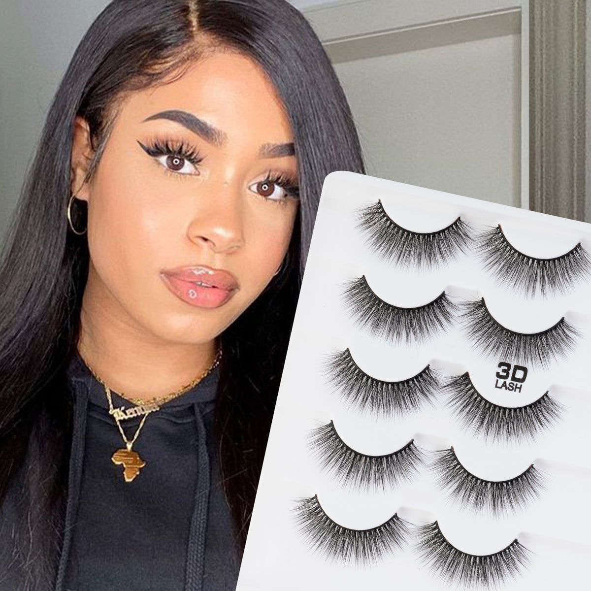 3D Cashmere Eyelashes Value Pack 5 Pairs (CF)