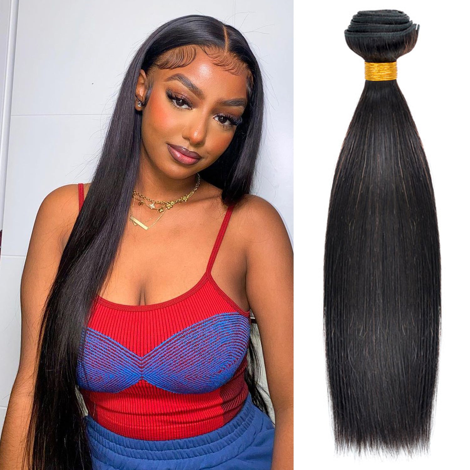 Starlet 100% Virgin Human Hair Unprocessed Brazilian Bundle Hair Weave Straight