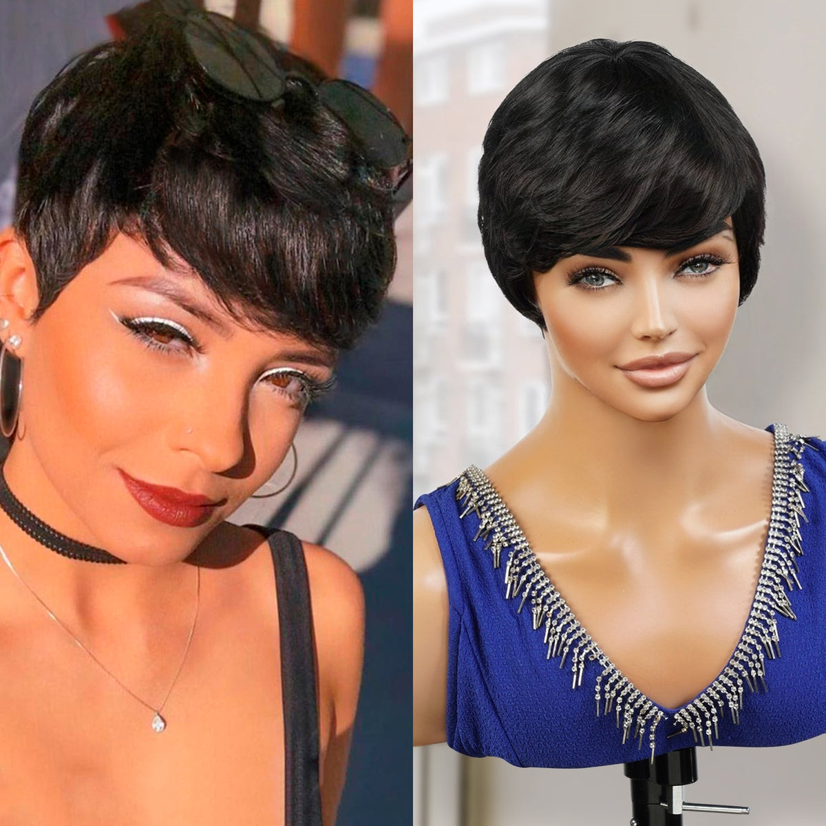 Instant Fab 100% Human Hair Wig Jet