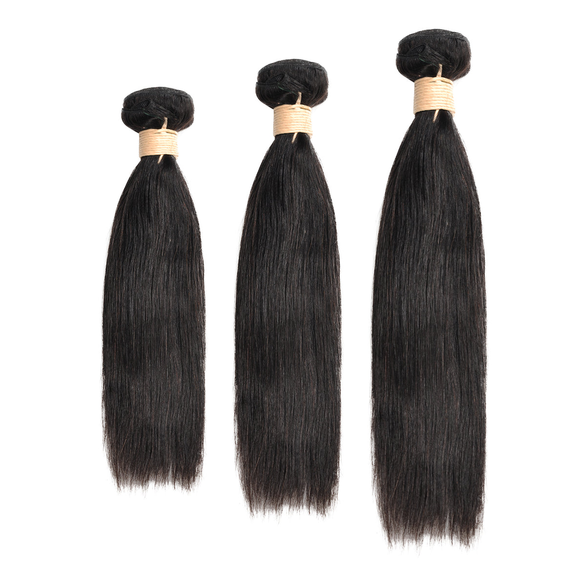 100% Virgin Remy Human Hair Unprocessed Brazilian Weave Natural Straight