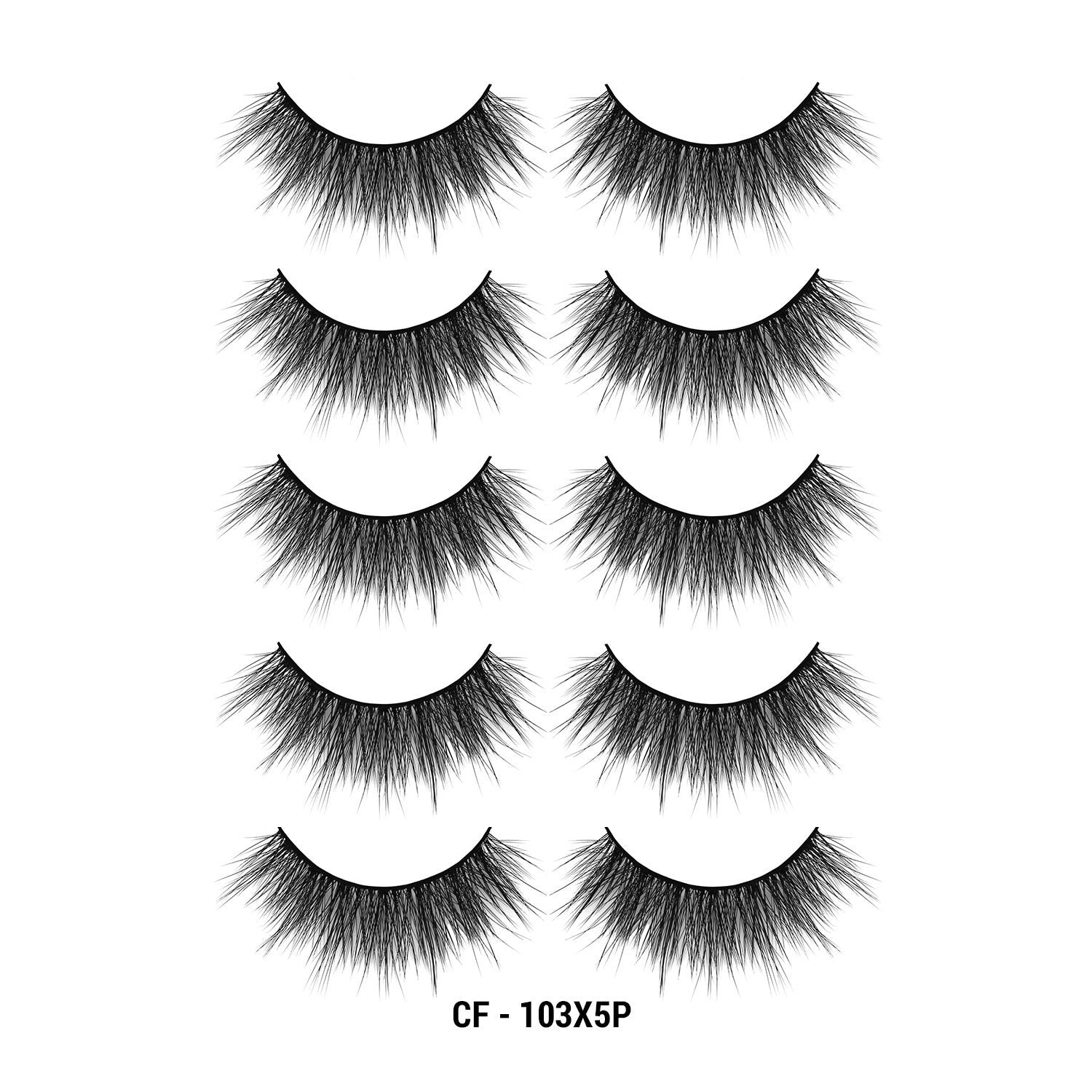 3D Cashmere Eyelashes Value Pack 5 Pairs (CF)