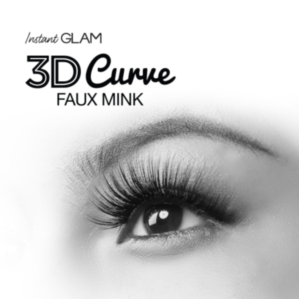 Instant Fab 3D Curve Faux Mink Eyelashes (Glamour)