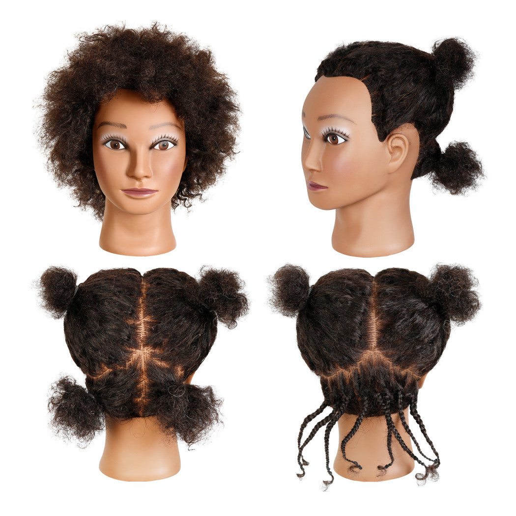 Studio Limited 8" Afro Human Hair Training Mannequin Head Female