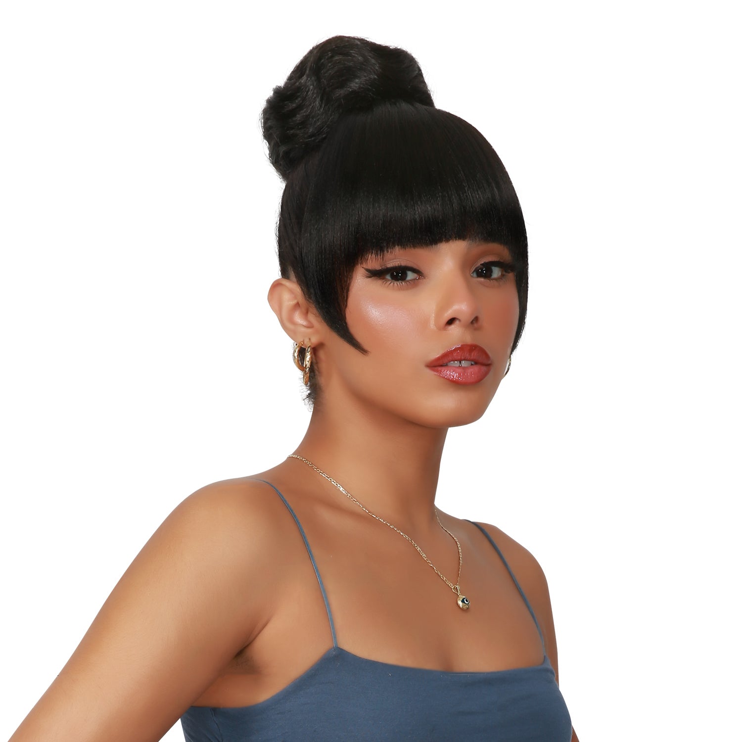 Combination, Fringe Bang, China Bang, Thick Bang, Doll Bang, Hair Piece, Natural Bun, Twist Bun, Donut Bun, Medium Bun