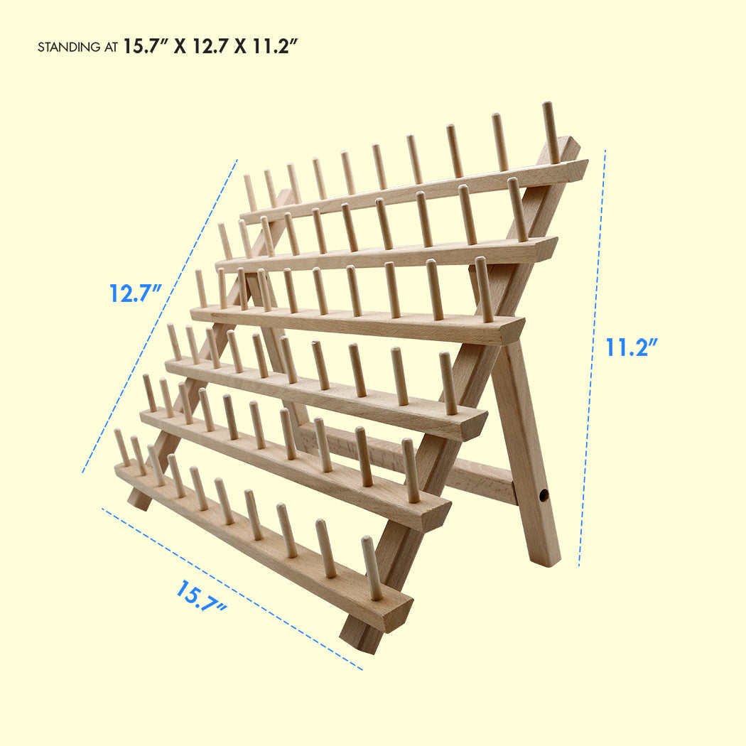 Studio Limited Wooden Braiding Hair Rack 60 Spool