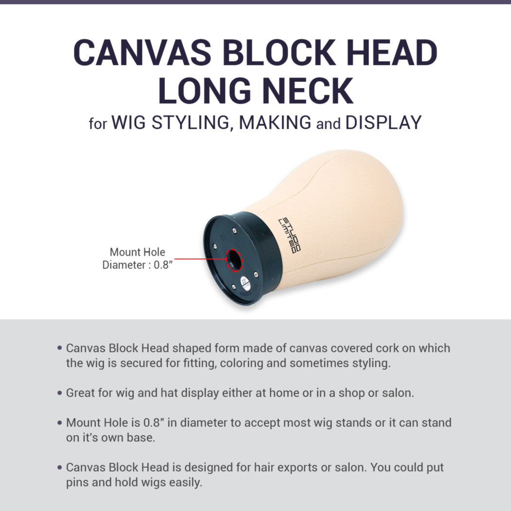 Studio Limited Canvas Block Mannequin Head