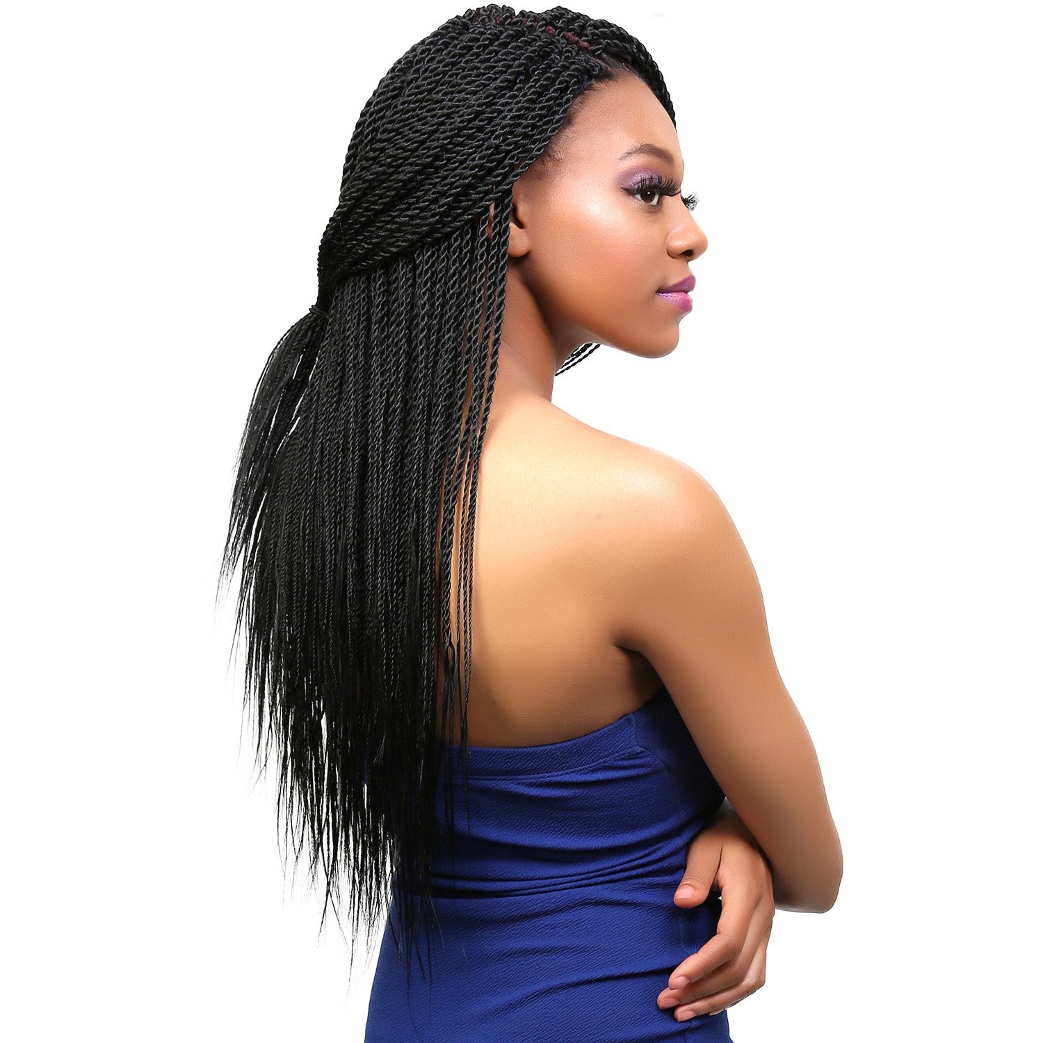 Authentic Synthetic Hair Pre-Looped Senegalese Twist Braid 22"