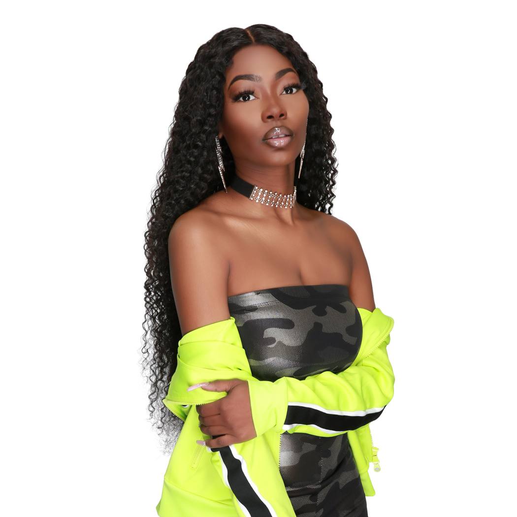Most affordable human hair lace wig that Exclusively developed and defined lace wigs by AliHairs, It made by Unprocessed Virgin Human hair, Long Curly hairstyle, The cap is flexible elastic net material, Can Be Dyed All colors, It is perfect for everyday use or any other special occasion. Curly hair never gets out of trend.