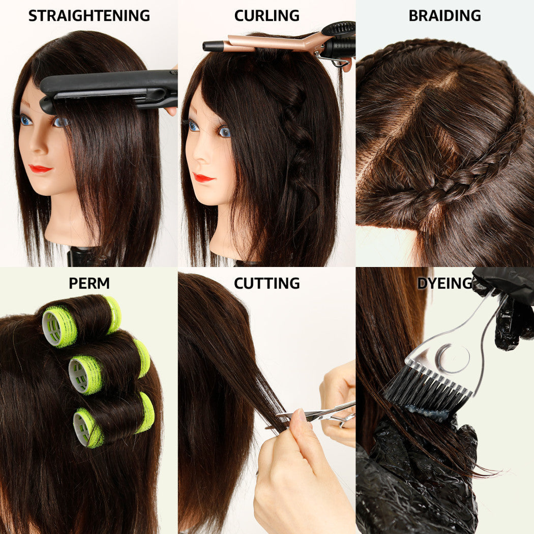 Studio Limited 12" Straight Human Hair Training Mannequin Head Female