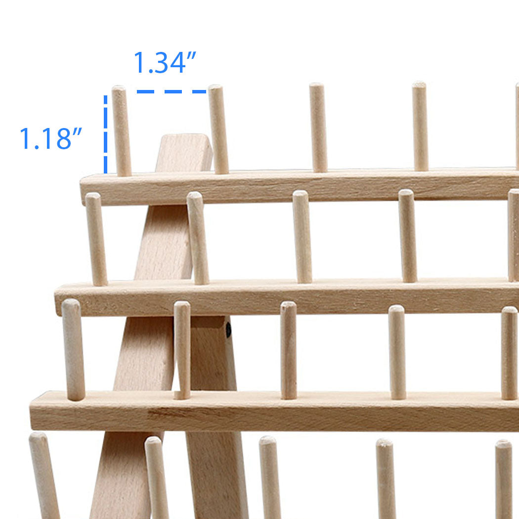 Studio Limited Wooden Braiding Hair Rack 60 Spool