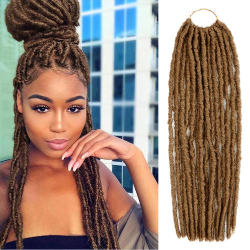 Authentic Synthetic Hair Pre-Looped U Loc Dreadloc Straight 18"