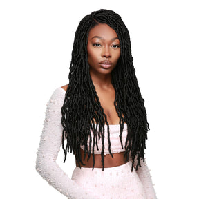 Authentic Synthetic Hair Pre-Looped Distressed Locs 22"