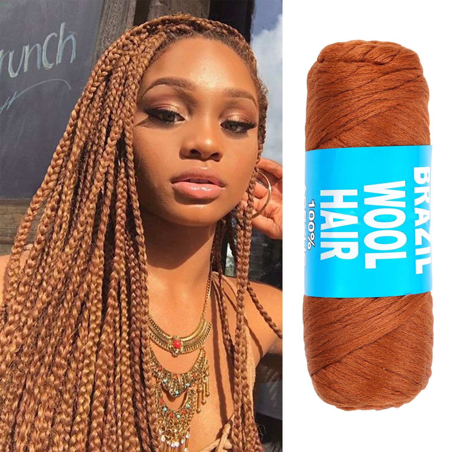 Authentic Brazilian Wool Hair Yarn for Braids