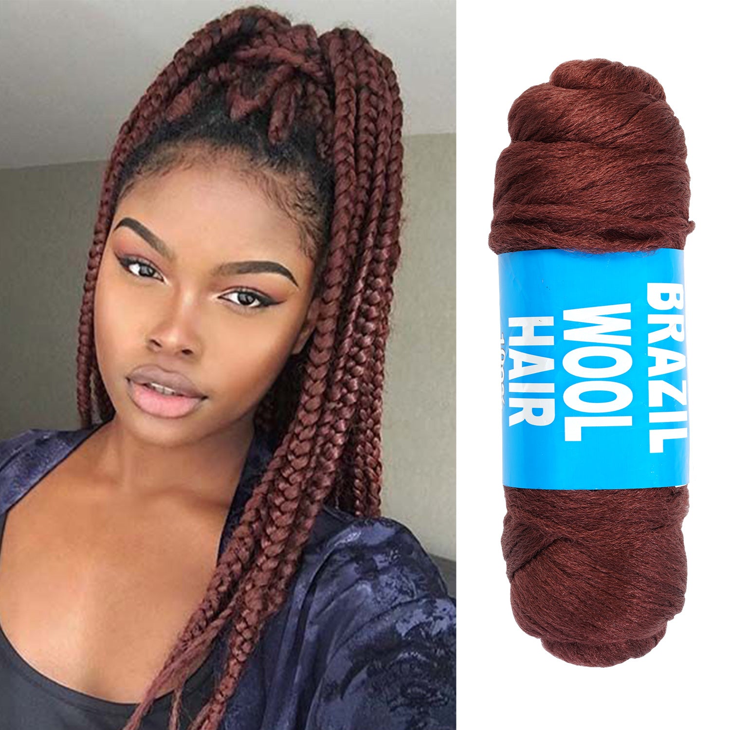 Authentic Brazilian Wool Hair Yarn for Braids