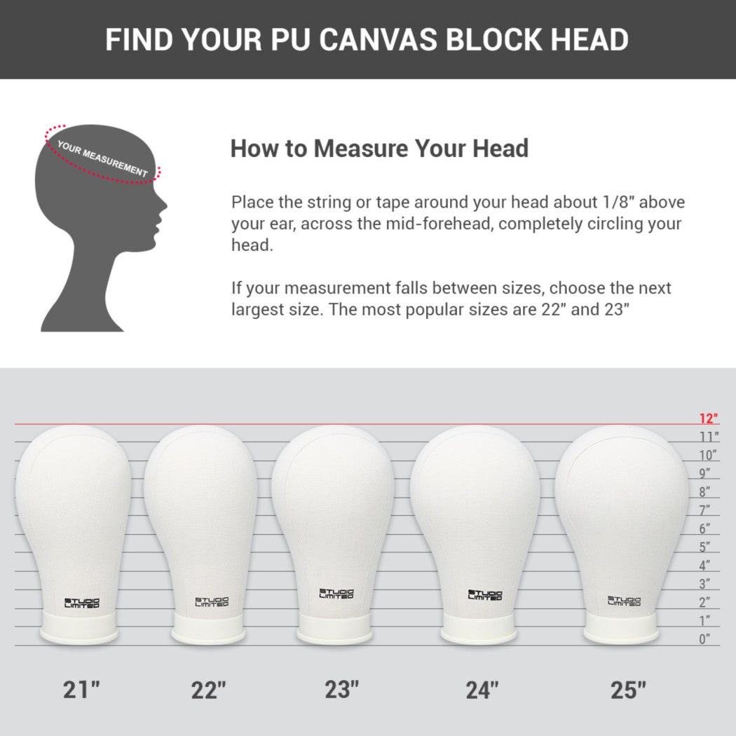 Studio Limited Canvas Block Mannequin Head