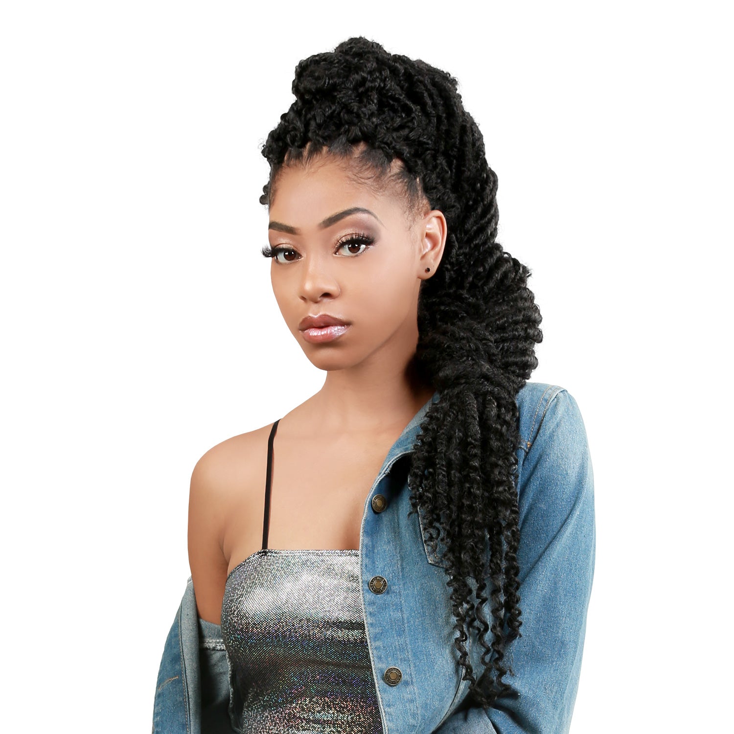Authentic Synthetic Hair Pre-Looped Distressed Rebel Locs 24"