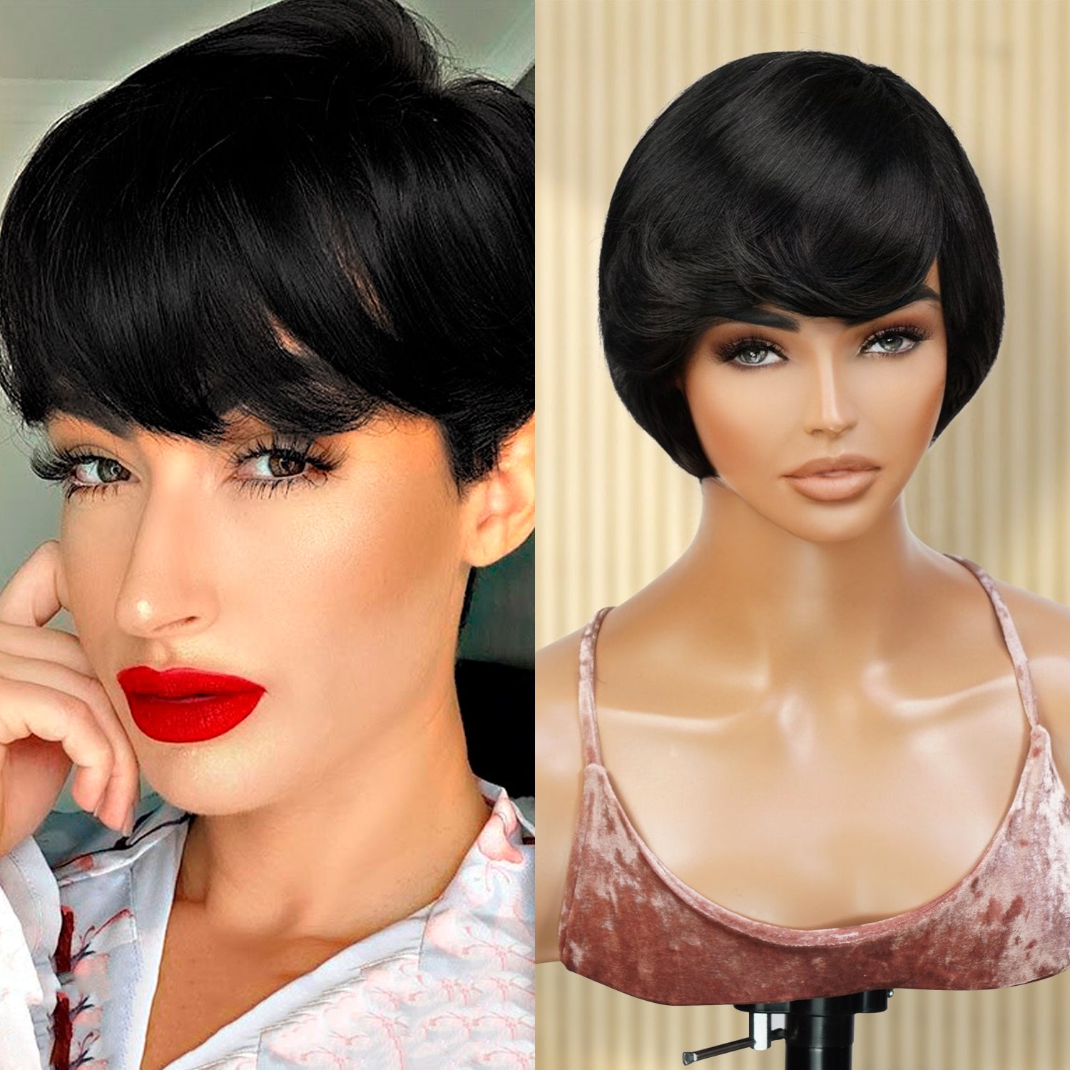 Instant Fab 100% Human Hair Wig Crystal