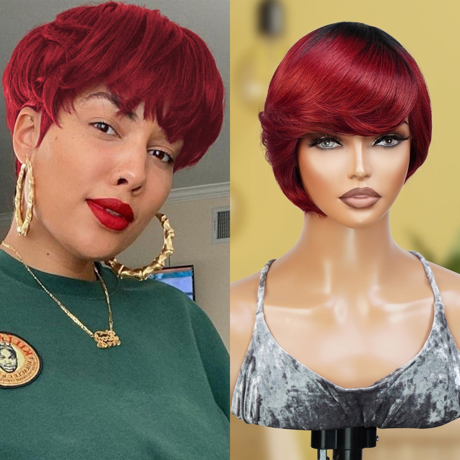 Instant Fab 100% Human Hair Wig Crystal