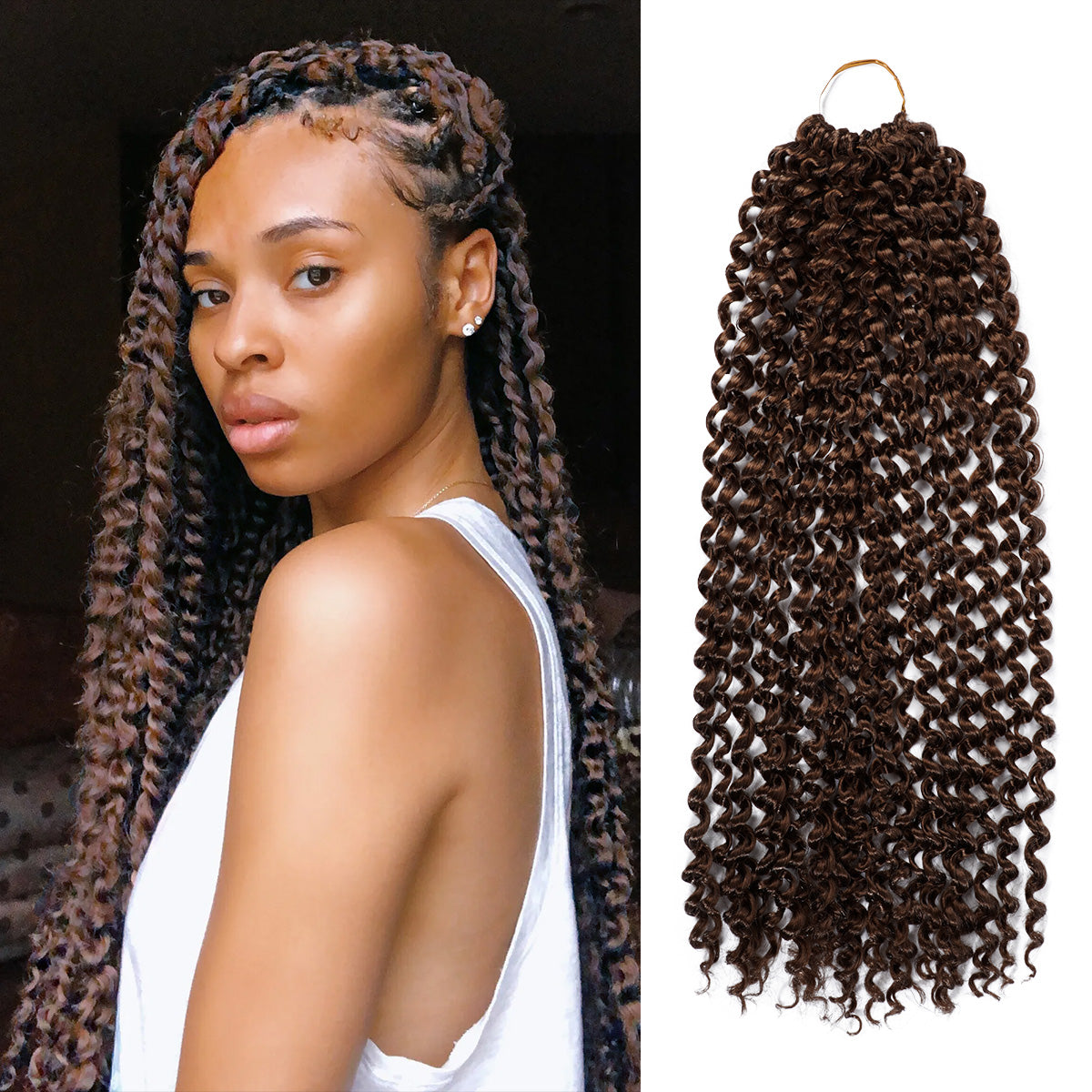 Authentic Synthetic Hair Crochet Braids 6X Value Pack Water Wave 22"