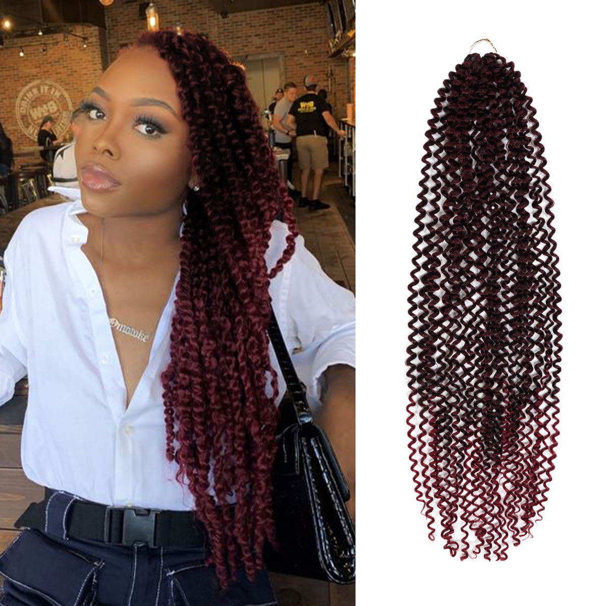 Authentic Synthetic Hair Crochet Braids 6X Value Pack Water Wave 32"