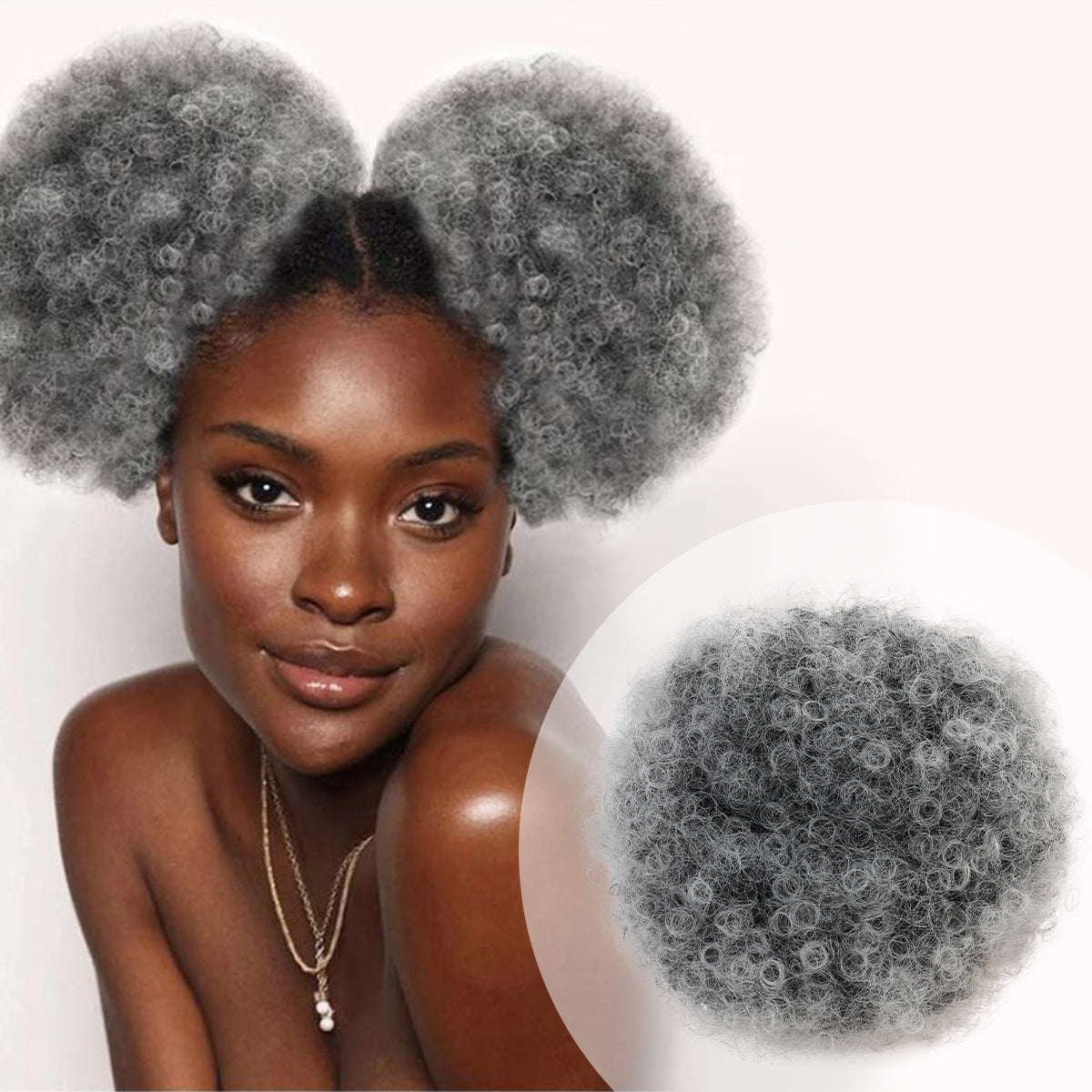 Instant Glitz Synthetic Drawstring Ponytail Retro Puff Medium