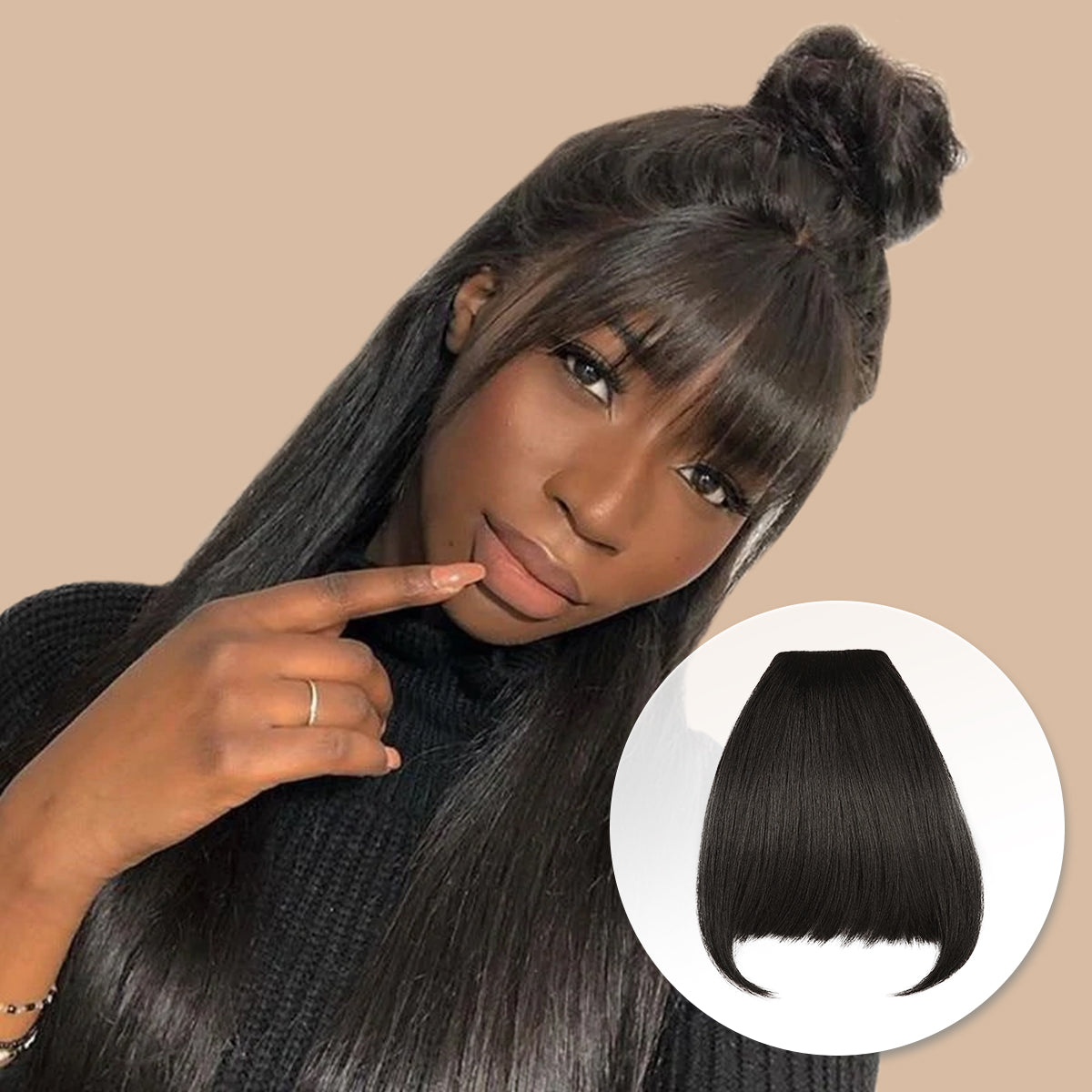Instant Glitz Synthetic Hair Bang Sweet Bangs Fringe Bang