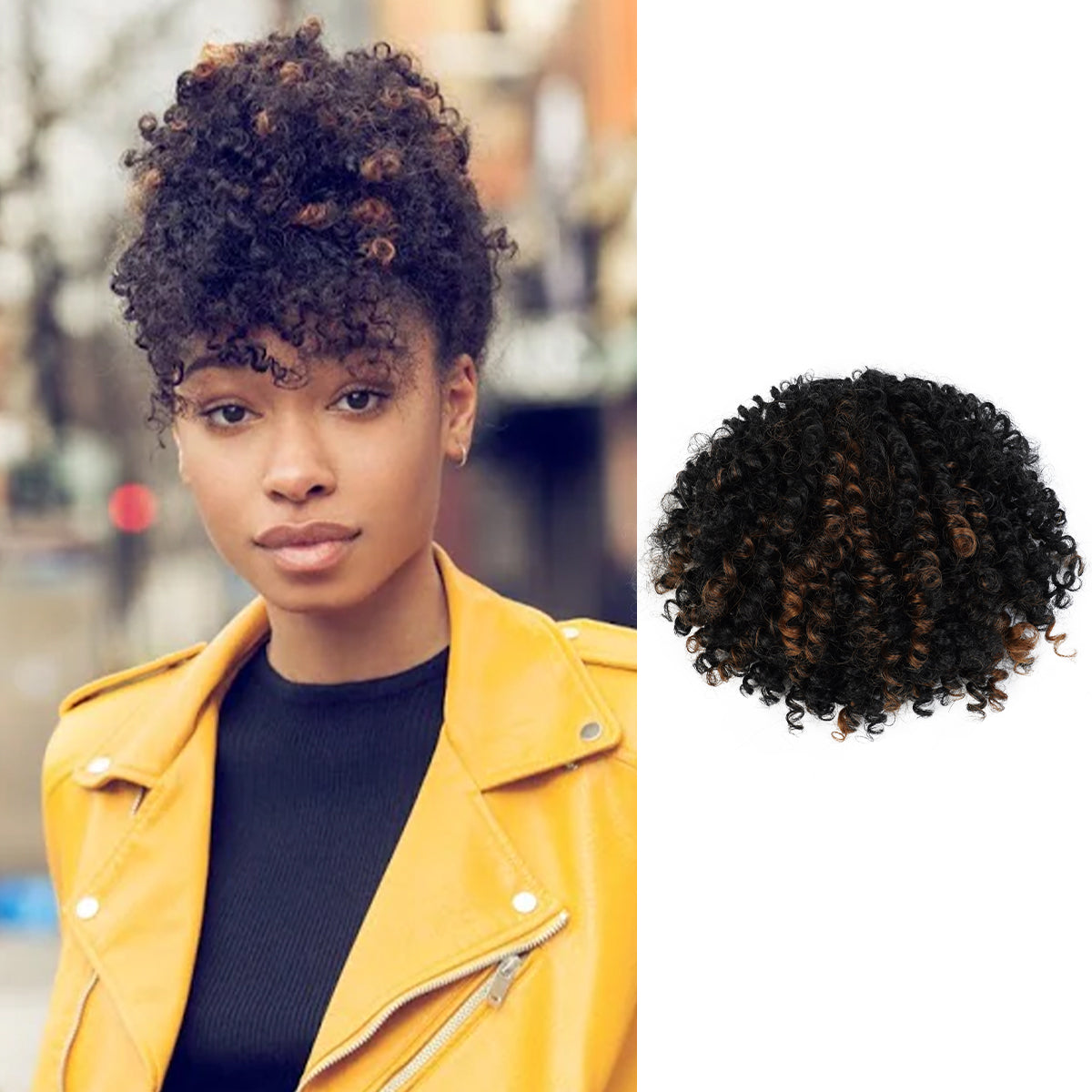 Instant Glitz Synthetic Drawstring Ponytail Spring Curl 5"