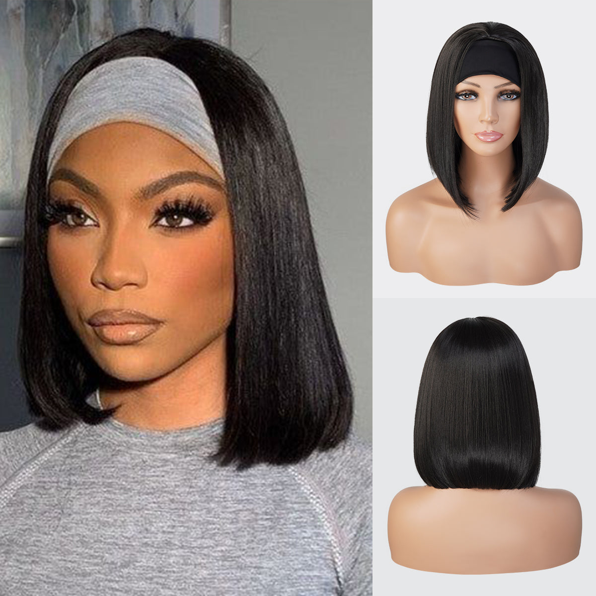 Studio Cut by Pros Glueless None Lace Headband Wig HBW001