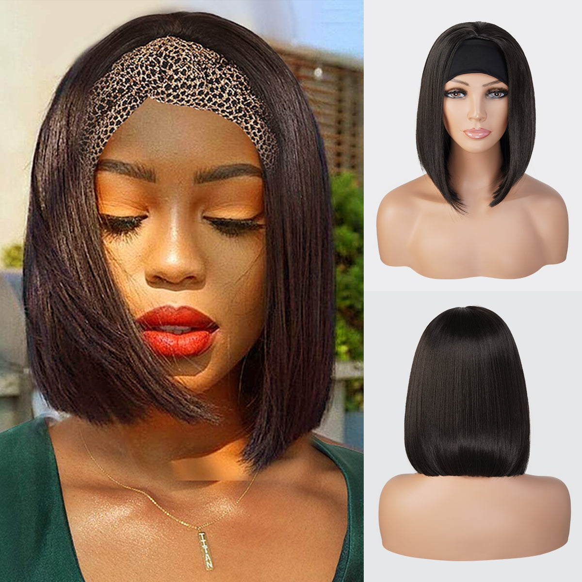 Studio Cut by Pros Glueless None Lace Headband Wig HBW001