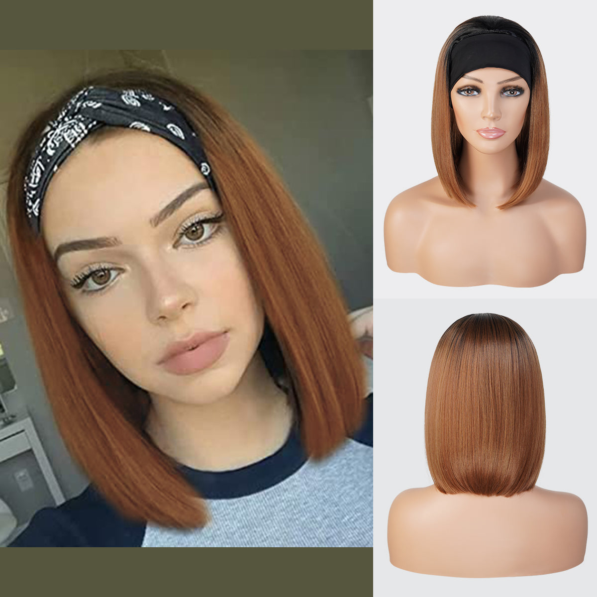 Studio Cut by Pros Glueless None Lace Headband Wig HBW001
