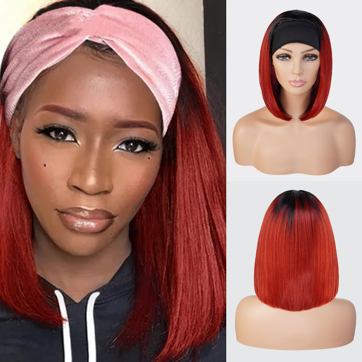Studio Cut by Pros Glueless None Lace Headband Wig HBW001