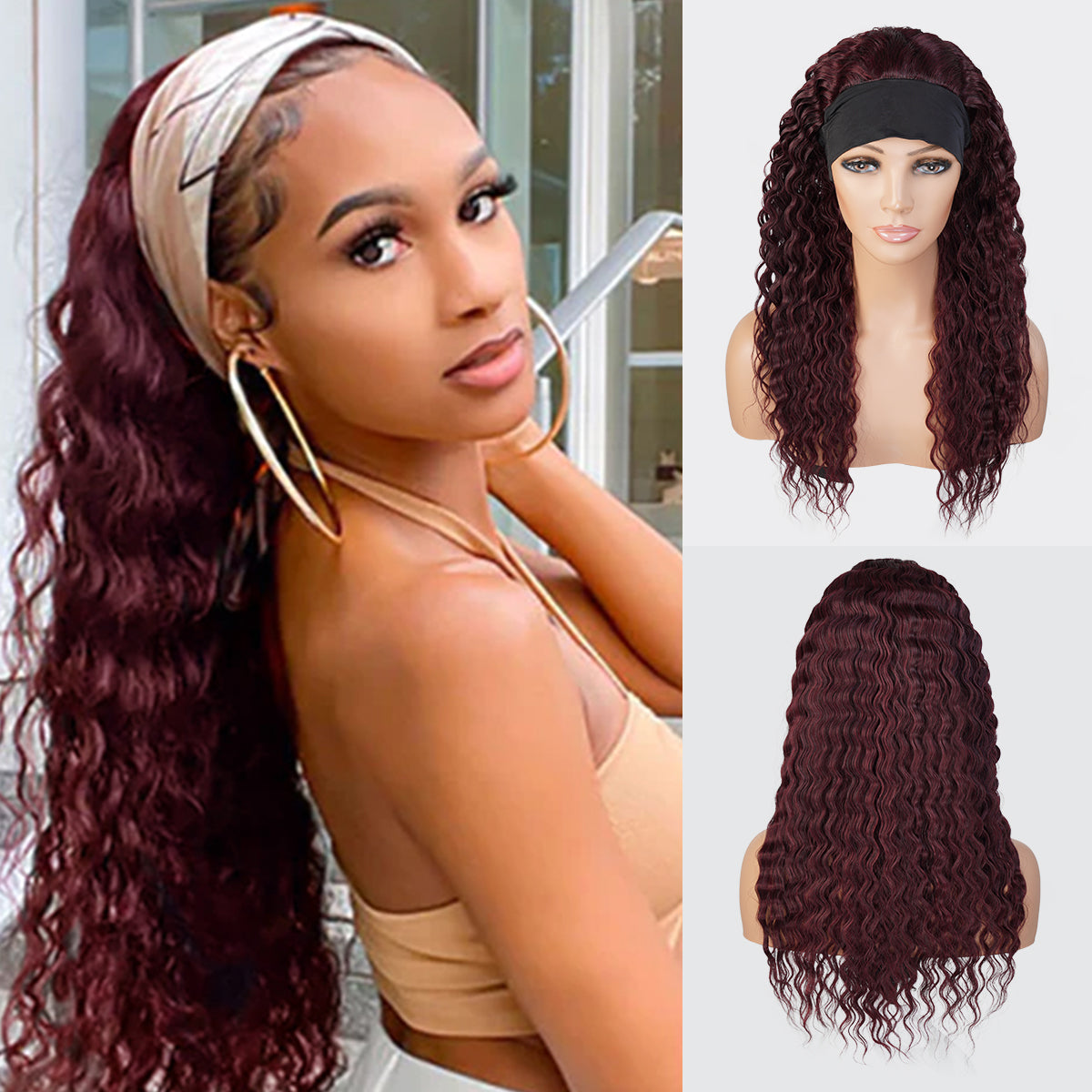 Studio Cut by Pros Glueless None Lace Headband Wig HBW002