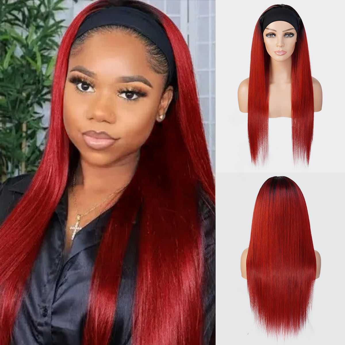 Studio Cut by Pros Glueless None Lace Headband Wig HBW003