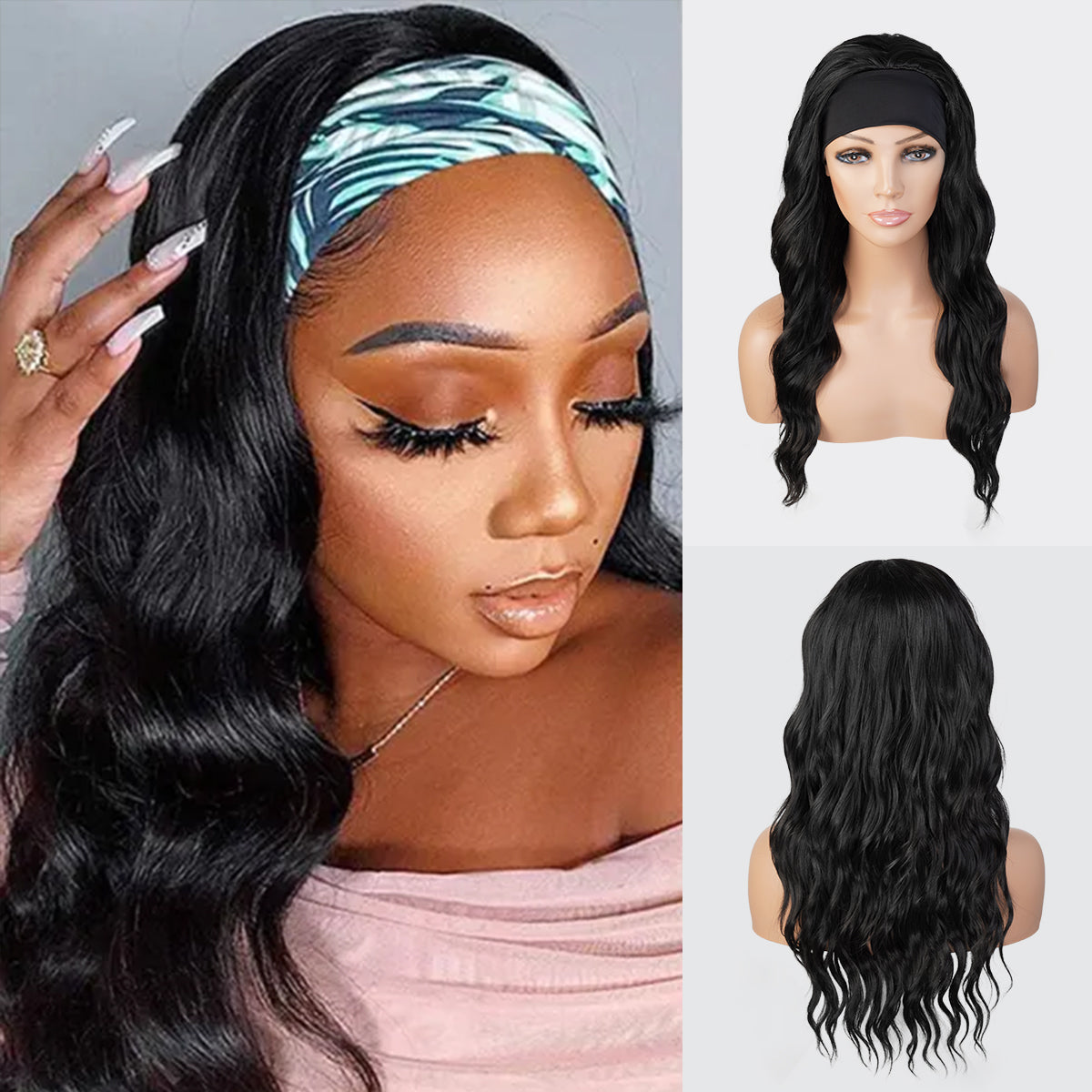 Studio Cut by Pros Glueless None Lace Headband Wig HBW004