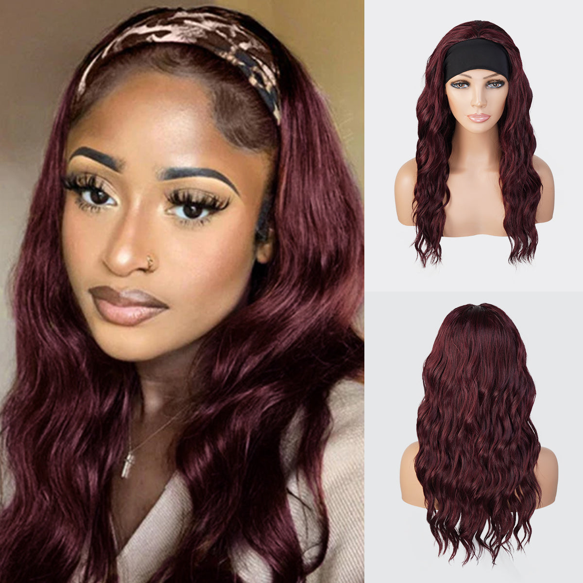 Studio Cut by Pros Glueless None Lace Headband Wig HBW004