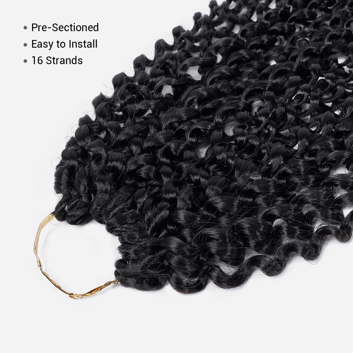 Authentic Synthetic Hair Crochet Braids 6X Value Pack Water Wave 22"