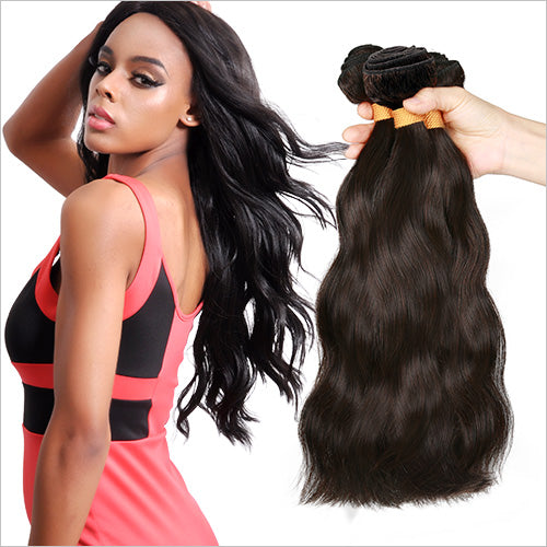 Unprocessed Brazilian Virgin Remy Human Hair Weave Natural Wave